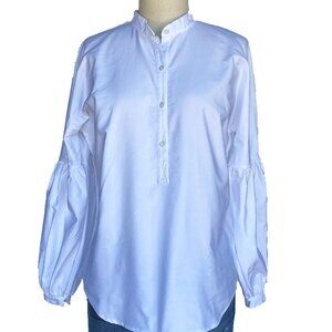 Cotton Balloon Sleeve Shirt, Made In America, NWT